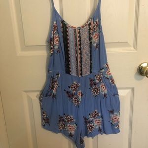 blue summer romper